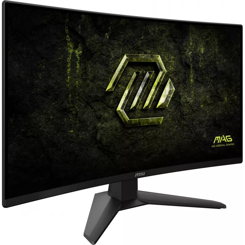 27 Zoll MSI MAG 274CF X24 gebogener Rapid-VA-Monitor, Full HD 1920×1080, 0,5 ms, 300 cd/m², VESA, schwarz