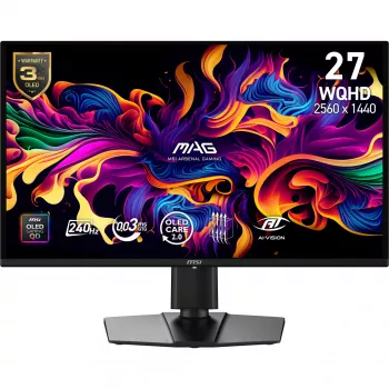 MSI MAG 274QP QD-OLED X24 Computermonitor 67,3 cm (26,5 Zoll) 2560 x 1440 Pixel Wide Quad HD Schwarz