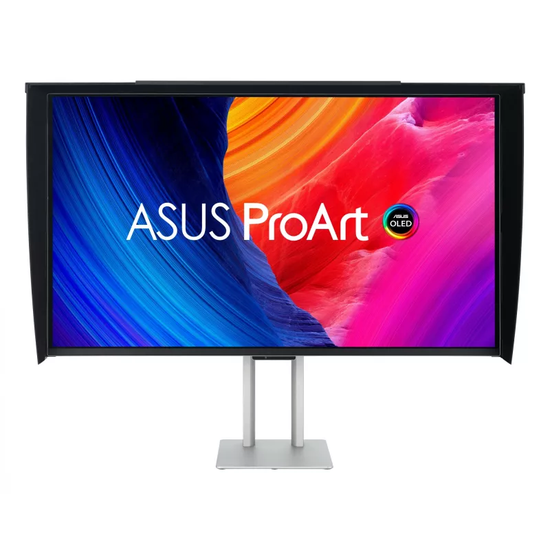 ASUS ProArt OLED PA32UCDMR-K Computermonitor 80 cm (31,5 Zoll) 3840 x 2160 Pixel 4K Ultra HD QD-OLED Schwarz, Silber