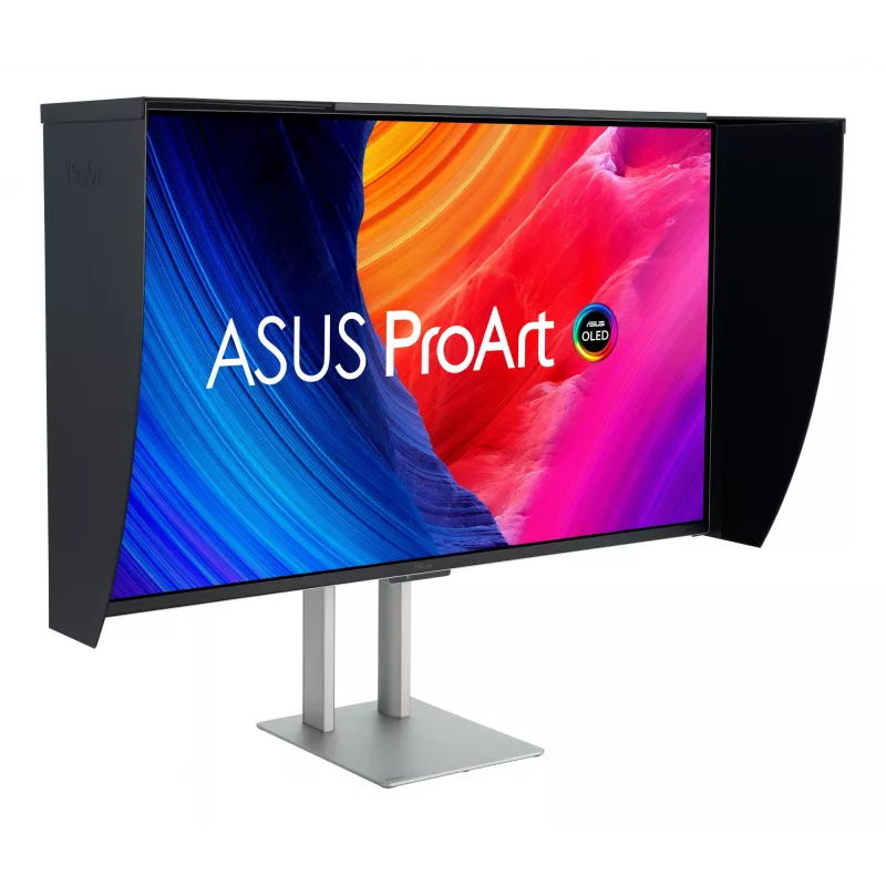 ASUS ProArt OLED PA32UCDMR-K Computermonitor 80 cm (31,5 Zoll) 3840 x 2160 Pixel 4K Ultra HD QD-OLED Schwarz, Silber