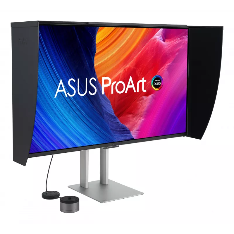ASUS ProArt OLED PA32UCDMR-K Computermonitor 80 cm (31,5 Zoll) 3840 x 2160 Pixel 4K Ultra HD QD-OLED Schwarz, Silber