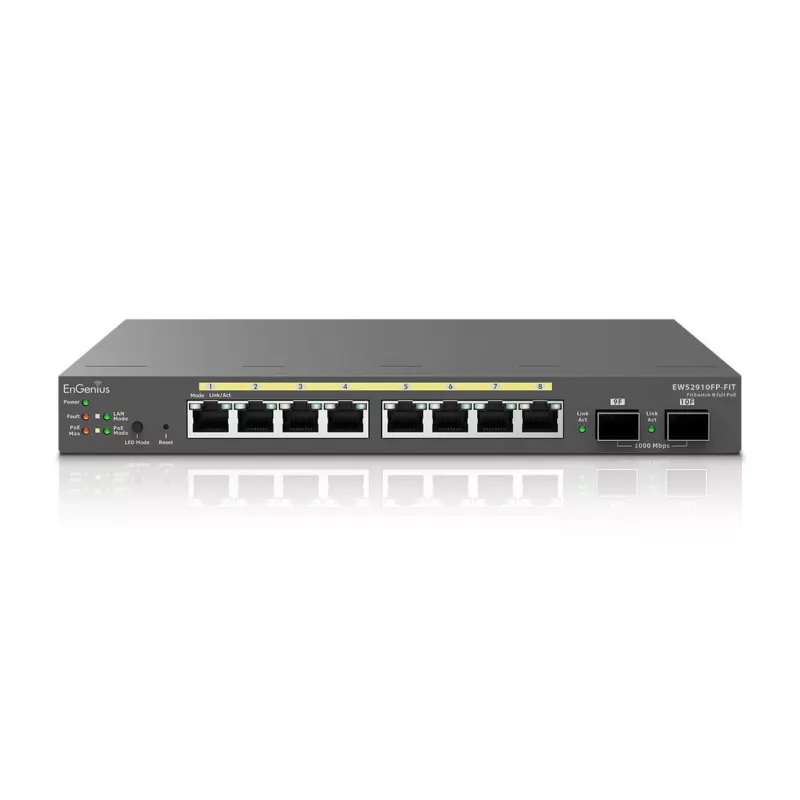 Managed Switch EnGenius FitSwitch 8 Full PoE 8 Ports Gigabit Ethernet