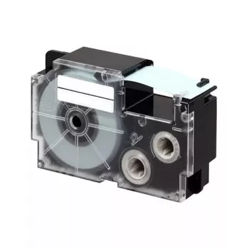 Etikettenband CASIO XR-6YW1 — 6 mm x 8 m, schwarzer Text auf gelbem Grund, schwarze Kassette