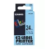 Etikettenband CASIO XR-24X1 — schwarz auf transparent, 24 mm × 8 m