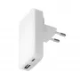 Ladegerät d bramante Pro schlank Charger USB-C 45 W + USB-A 30 W, Innenbereich, AC, Weiß