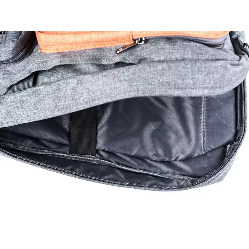 Messenger-Tasche MODECOM RENO für 15,6 Zoll (39,6 cm) Laptops, Nylon, grau/orange