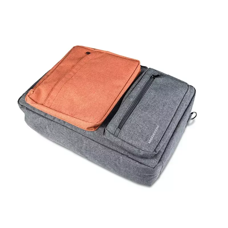 Messenger-Tasche MODECOM RENO für 15,6 Zoll (39,6 cm) Laptops, Nylon, grau/orange