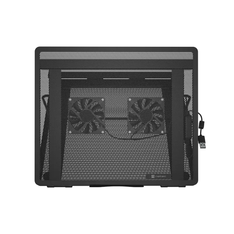 Laptop-Kühler NATEC Tern 2 Plus — 2 Lüfter, für Laptops bis 17,3 Zoll, schwarz
