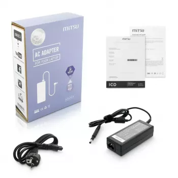 Notebook-Ladegerät MITSU 19,5V 3,33A (Anschluss 4,8×1,7) für HP