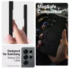 Schutzhülle Crong Hybrid Matte Magnetic für Samsung Galaxy S25 Ultra – TPU+PC, Schwarz
