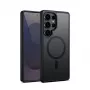 Schutzhülle Crong Hybrid Matte Magnetic für Samsung Galaxy S25 Ultra – TPU+PC, Schwarz