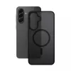 Schutzhülle Crong Hybrid Matte Magnetic für Samsung Galaxy A56 — TPU + PC, schwarz