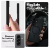 Schutzhülle Crong Hybrid Matte Magnetic für Samsung Galaxy A56 — TPU + PC, schwarz