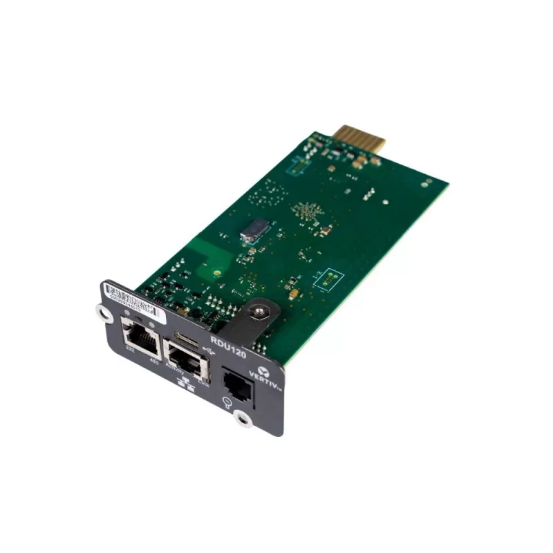 Vertiv Liebert IntelliSlot RDU120 - Netzwerkkarte, Fernüberwachungsadapter, RS-485, USB-Anschluss, UL2900-1-cybersicherheitszertifiziert, 1 Gb Ethernet (RDU120)