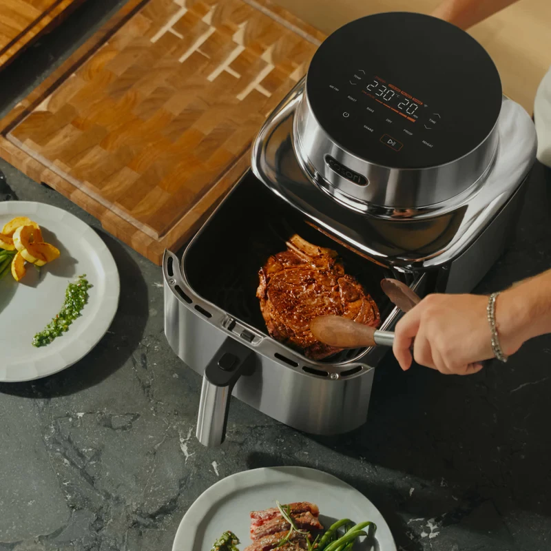 Cosori ICONIC-Single 6.2 L Stand-alone 1725 W Heißluftfritteuse Edelstahl