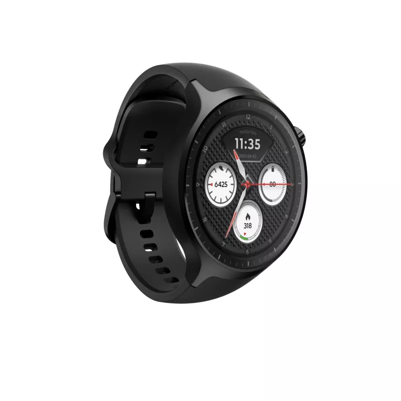 Motorola Moto Watch 3,63 cm (1,43 Zoll) OLED 47 mm Digitaler Touchscreen Schwarz GPS (Satellit)