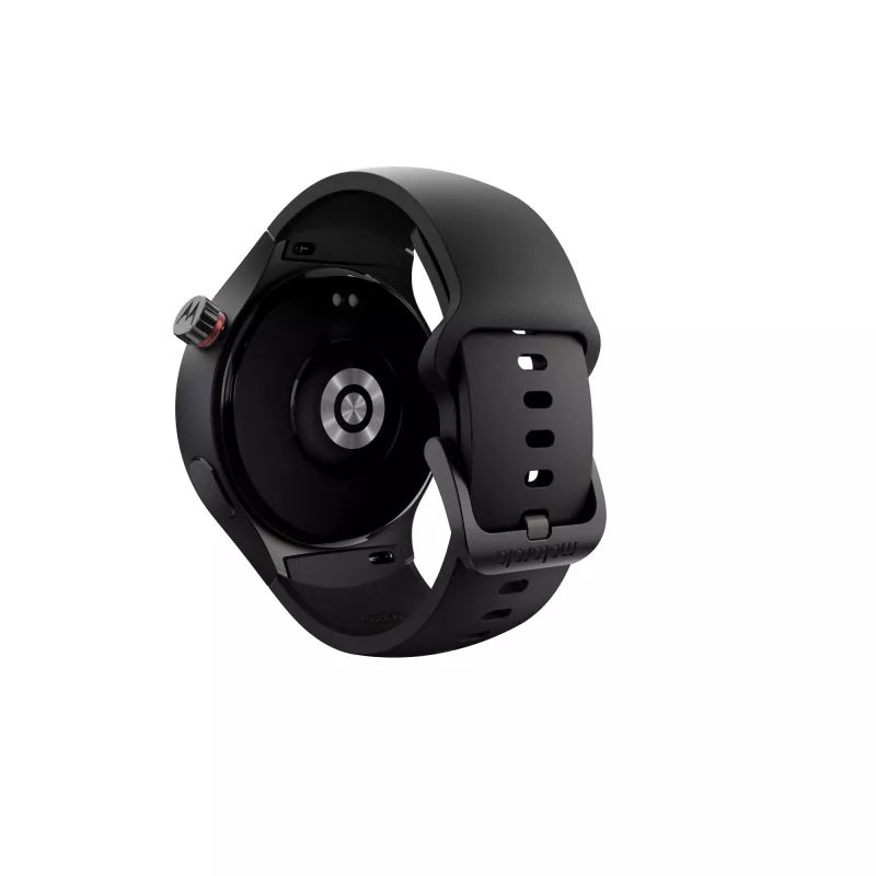 Motorola Moto Watch 3,63 cm (1,43 Zoll) OLED 47 mm Digitaler Touchscreen Schwarz GPS (Satellit)