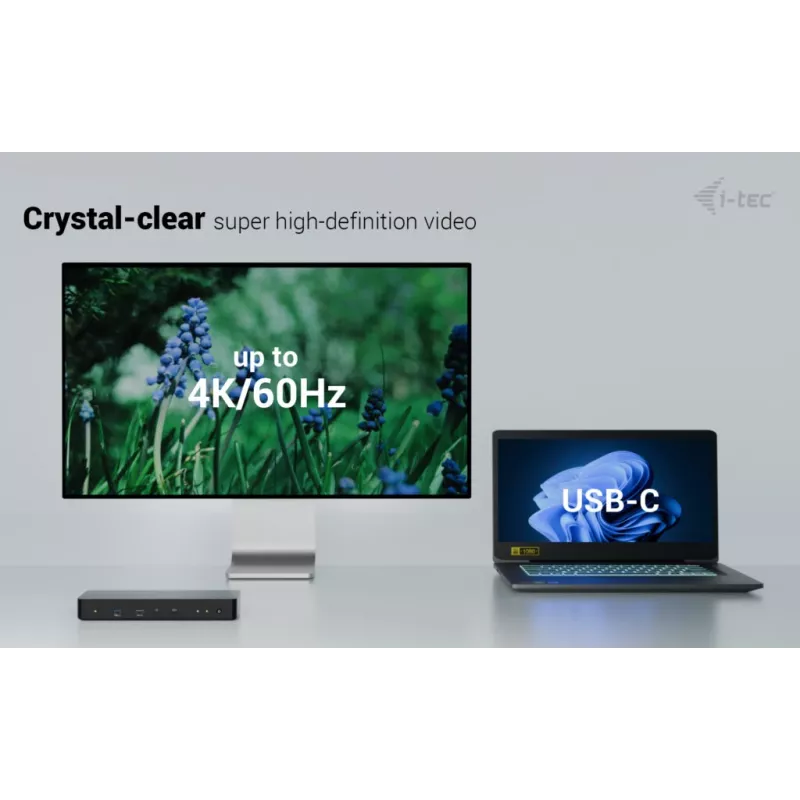 i-tec Thunderbolt 4 Intelligent Dual Display Docking Station + Power Delivery 90 W