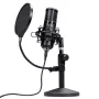 Studio-Mikrofon TRUST GXT 269 Emita II — kabelgebundenes USB-Mikrofon, Metallgehäuse, Tischmontage, schwarz (42×162×42 mm)