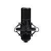Studio-Mikrofon TRUST GXT 269 Emita II — kabelgebundenes USB-Mikrofon, Metallgehäuse, Tischmontage, schwarz (42×162×42 mm)