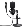 Studio-Mikrofon TRUST GXT 269 Emita II — kabelgebundenes USB-Mikrofon, Metallgehäuse, Tischmontage, schwarz (42×162×42 mm)