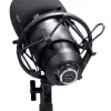 Studio-Mikrofon TRUST GXT 269 Emita II — kabelgebundenes USB-Mikrofon, Metallgehäuse, Tischmontage, schwarz (42×162×42 mm)