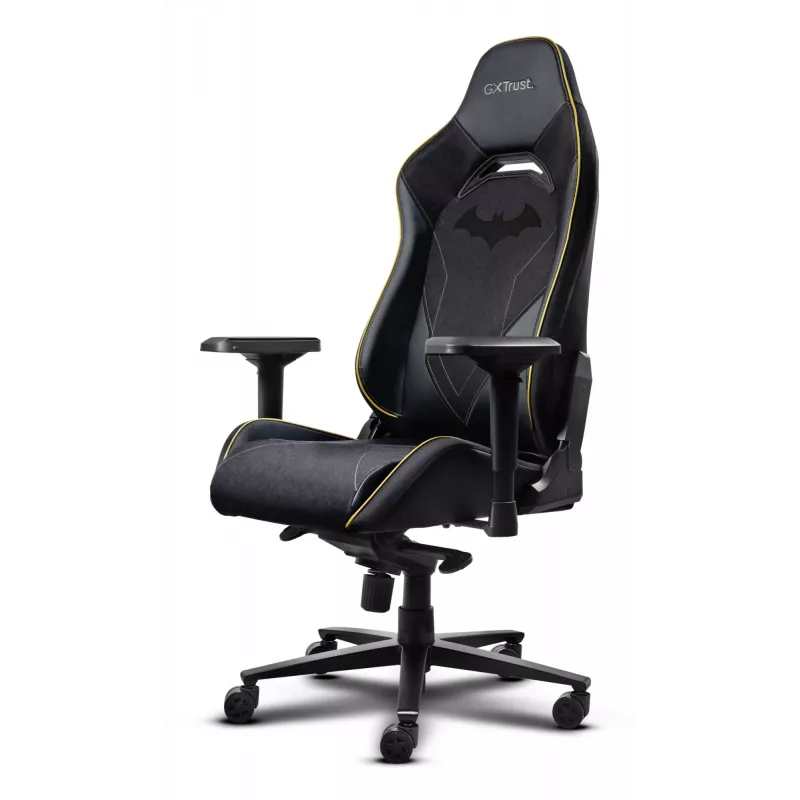 PC-Gaming-Stuhl TRUST 25787 – gepolsterte Sitzfläche, max. Belastung 150 kg, 710×750 mm, Höhe bis 134 cm, schwarz