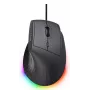 Gaming-Maus TRUST GXT 145 Rexxa Rechtshänder USB Typ-A 12800 DPI, kabelgebunden, RGB-Rad, schwarz