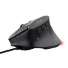 Gaming-Maus TRUST GXT 145 Rexxa Rechtshänder USB Typ-A 12800 DPI, kabelgebunden, RGB-Rad, schwarz