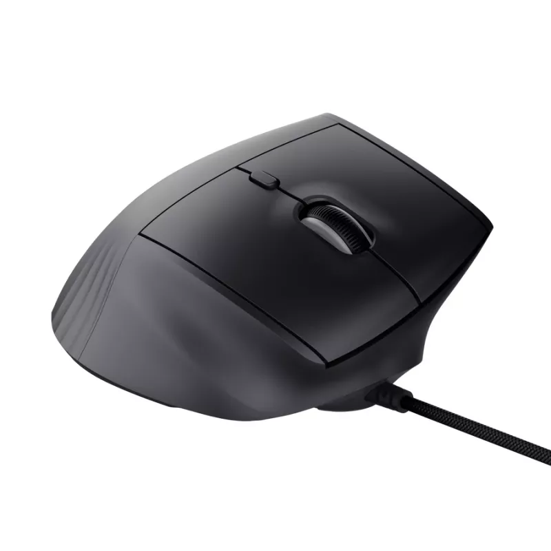 Gaming-Maus TRUST GXT 145 Rexxa Rechtshänder USB Typ-A 12800 DPI, kabelgebunden, RGB-Rad, schwarz