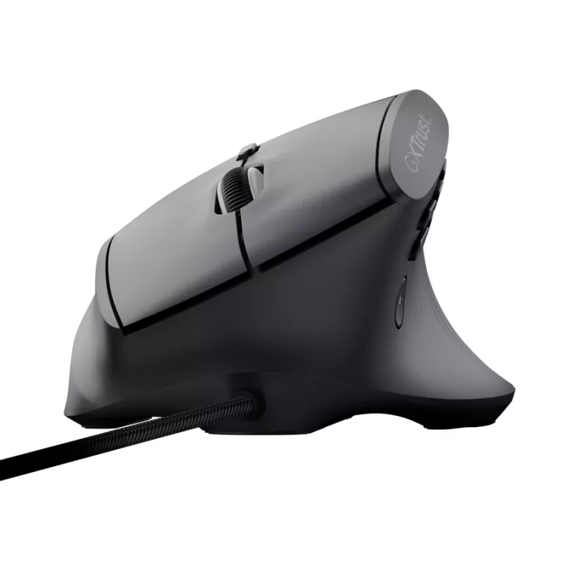 Gaming-Maus TRUST GXT 145 Rexxa Rechtshänder USB Typ-A 12800 DPI, kabelgebunden, RGB-Rad, schwarz