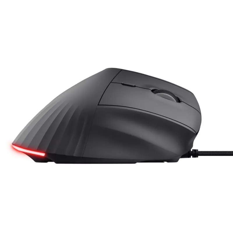 Gaming-Maus TRUST GXT 145 Rexxa Rechtshänder USB Typ-A 12800 DPI, kabelgebunden, RGB-Rad, schwarz