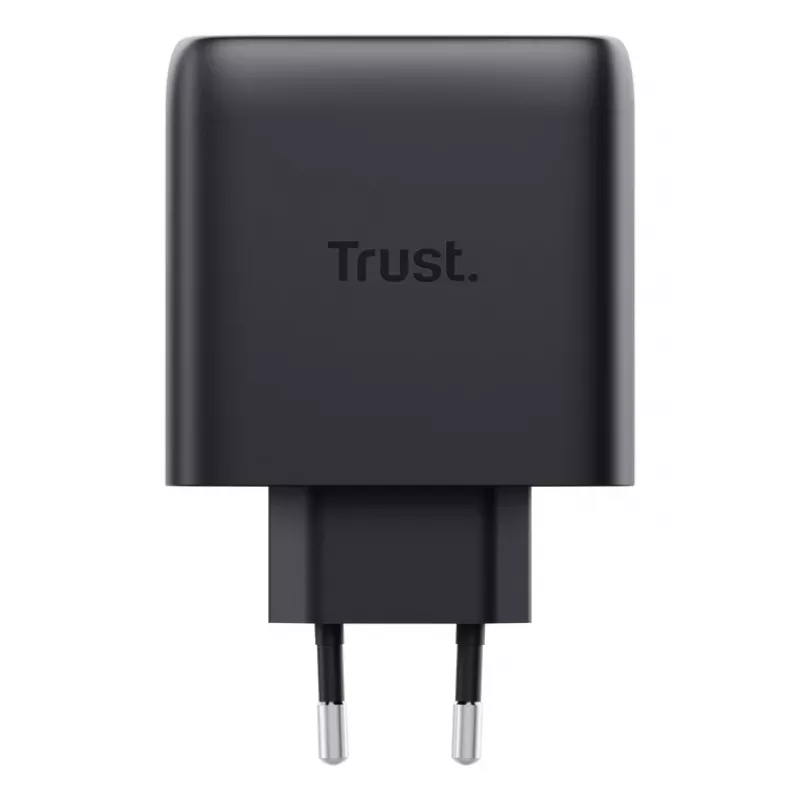 TRUST Maxo 65W AC-Schnellladegerät für den Innenbereich, 3× USB-C, max. 20V, 2m Kabel, schwarz