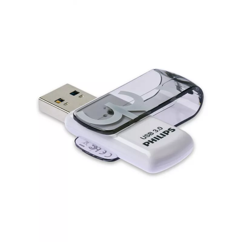 Philips Vivid USB-Flash-Laufwerk 64 GB USB Typ-A 3.2 Gen 1 (3.1 Gen 1) Grau, Weiß