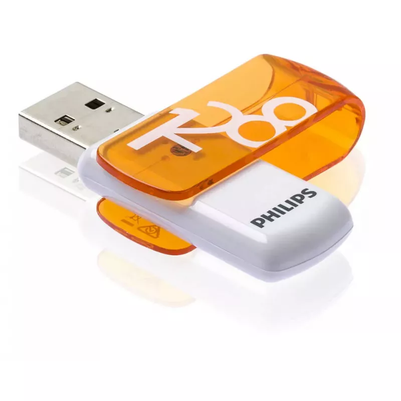 Philips FM12FD05B USB-Stick 128 GB USB Typ-A 2.0 Orange, Weiß