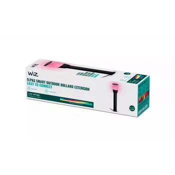 Intelligenter Poller-/Pfostenleuchte Signify WiZ Poller Starter-Kit — LED, 220–240 V, schwarz, 108,5 × 108,5 × 518 mm