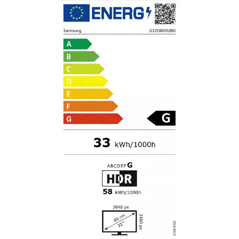 Samsung S80UD Computermonitor 81,3 cm (32 Zoll) 3840 x 2160 Pixel 4K Ultra HD LCD Schwarz