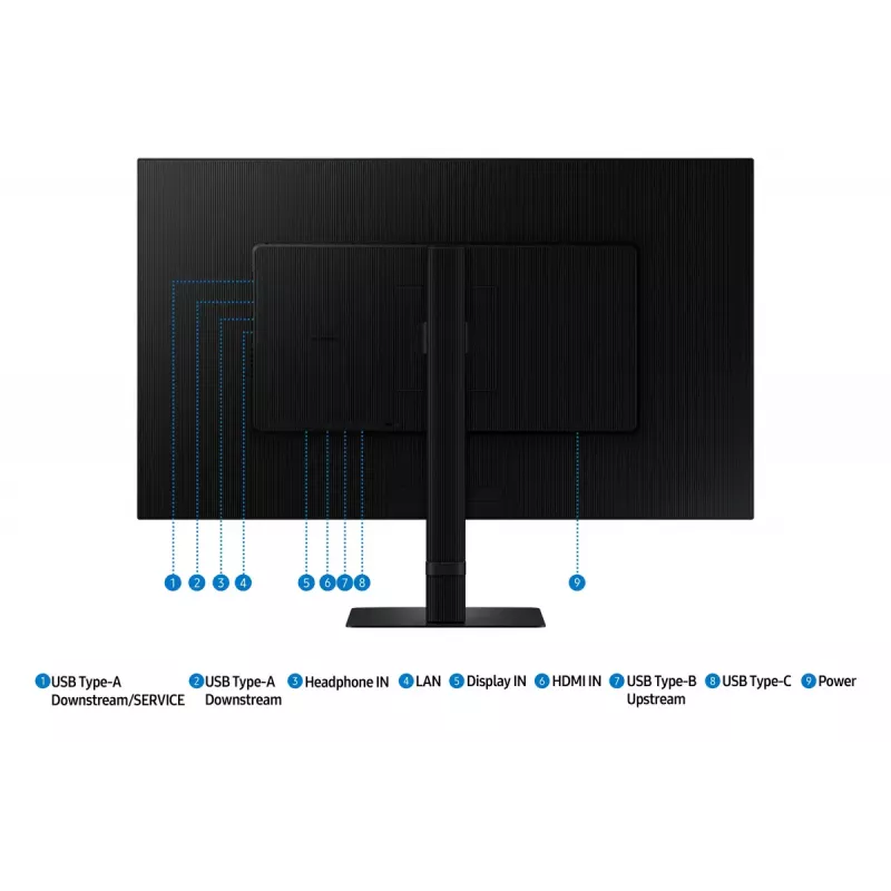 Samsung S80UD Computermonitor 81,3 cm (32 Zoll) 3840 x 2160 Pixel 4K Ultra HD LCD Schwarz