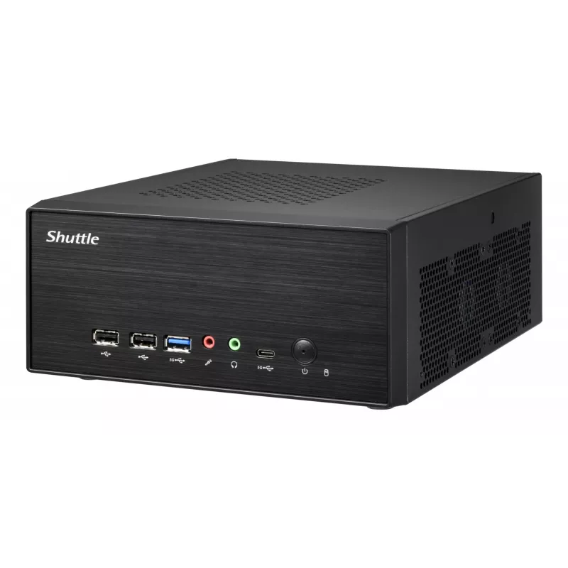 Shuttle XPC schlank Barebone XB860G2 - S1851, Intel H860, 1xDP, 2xHDMI, 2 PCIe-Steckplätze (1x 16X & 1x X1), 2x Intel LAN (1G + 2,5G), 8x USB, 3x M.2, 24/7 Dauerbetrieb