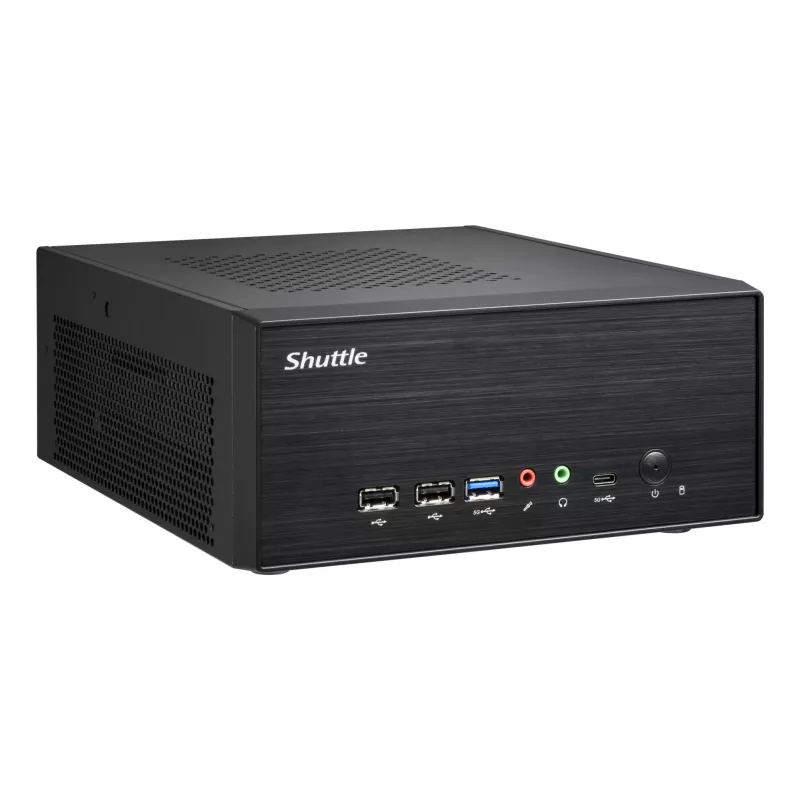 Shuttle XPC schlank Barebone XB860G2 - S1851, Intel H860, 1xDP, 2xHDMI, 2 PCIe-Steckplätze (1x 16X & 1x X1), 2x Intel LAN (1G + 2,5G), 8x USB, 3x M.2, 24/7 Dauerbetrieb