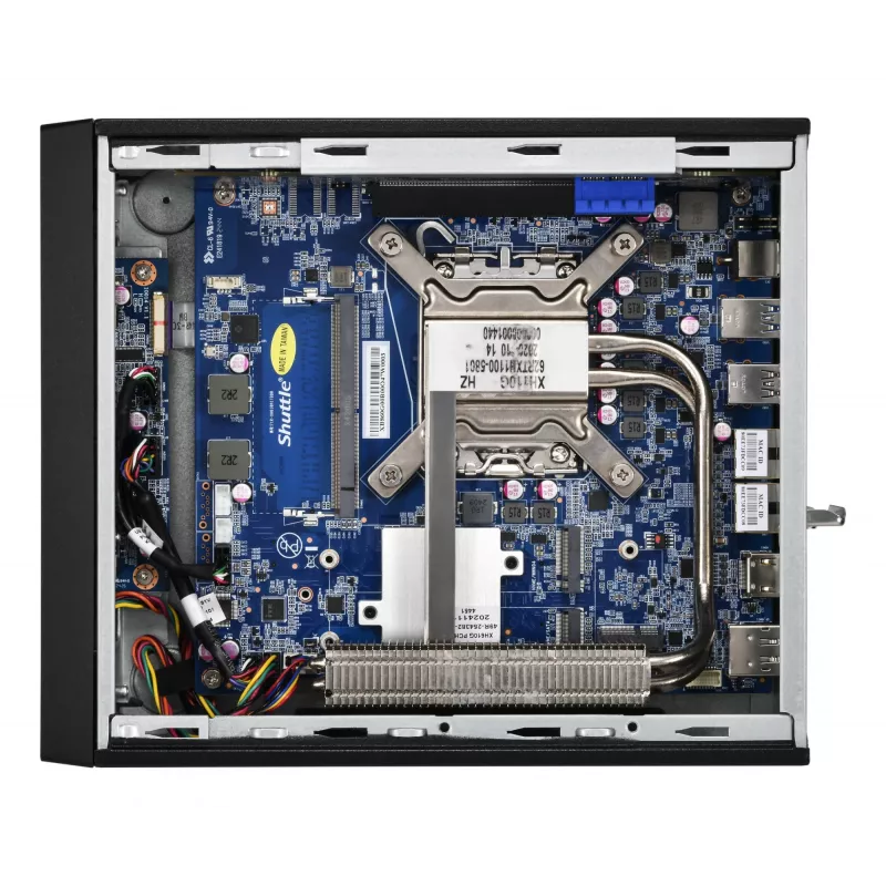 Shuttle XPC schlank Barebone XB860G2 - S1851, Intel H860, 1xDP, 2xHDMI, 2 PCIe-Steckplätze (1x 16X & 1x X1), 2x Intel LAN (1G + 2,5G), 8x USB, 3x M.2, 24/7 Dauerbetrieb
