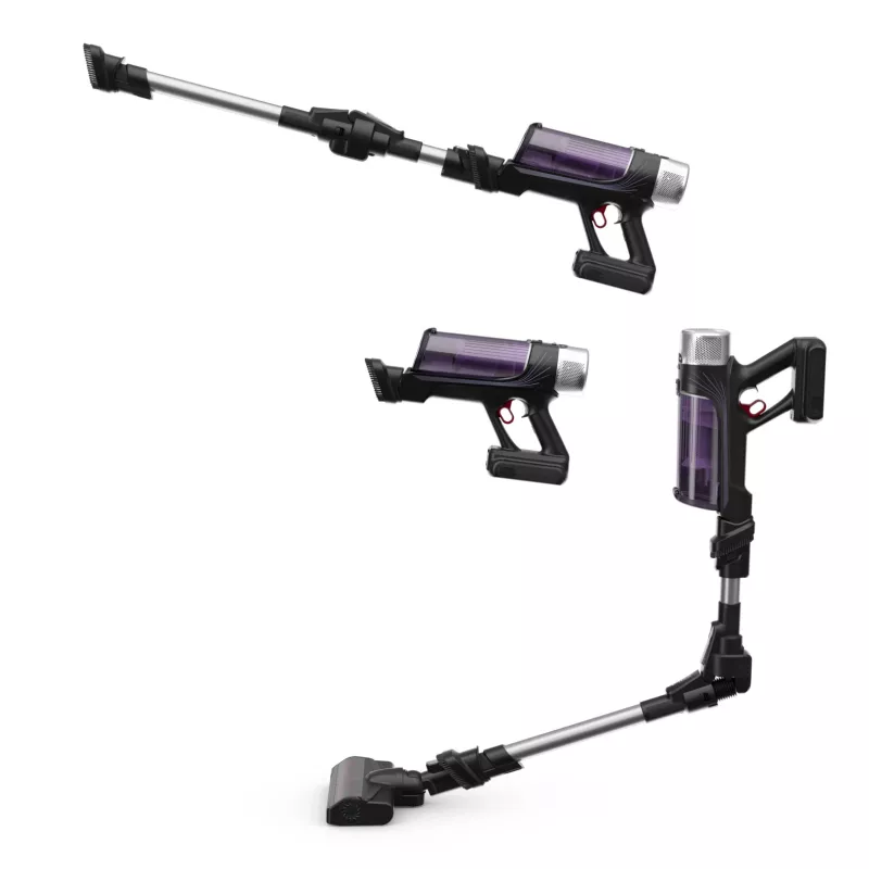 Rowenta RH2037 2-in-1-Stabstaubsauger Batteriebetrieben Trocken Beutellos 0,4 l 250 W Schwarz, Lila
