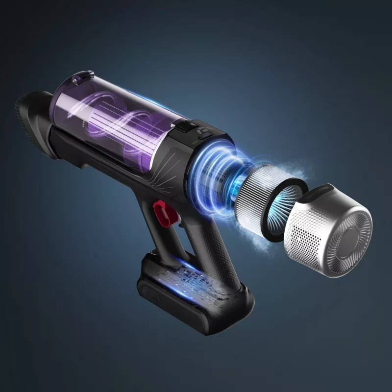 Rowenta RH2037 2-in-1-Stabstaubsauger Batteriebetrieben Trocken Beutellos 0,4 l 250 W Schwarz, Lila