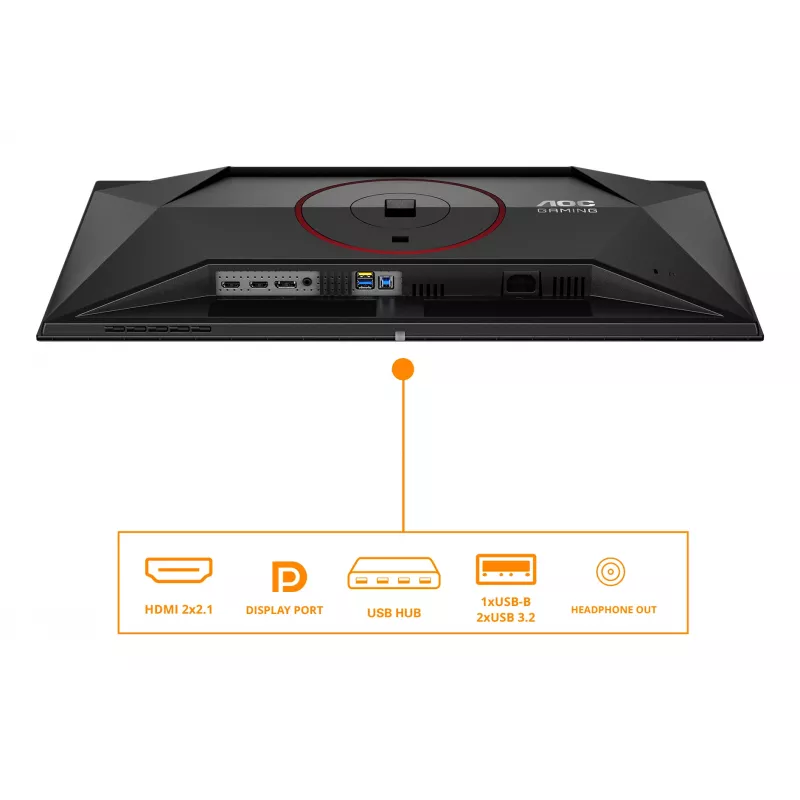 AOC G4 Q27G4ZDR Computer-Monitor 67,3 cm (26,5 Zoll) 2560 x 1440 Pixel Quad HD QD-OLED Schwarz, Rot