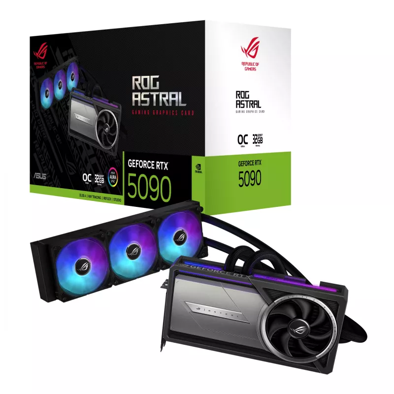 Grafikkarte ASUS GeForce RTX 5090 — 32 GB GDDR7, 512-Bit, PCIe 5.0, 4 Displays, 2580 MHz Boost