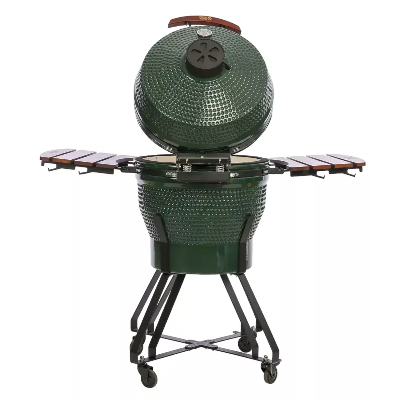 TARGUS Kamado Pro 22 Zoll Grill Größe M (TunaBone) – keramischer Kamado, 22-Zoll-Grillfläche, grün