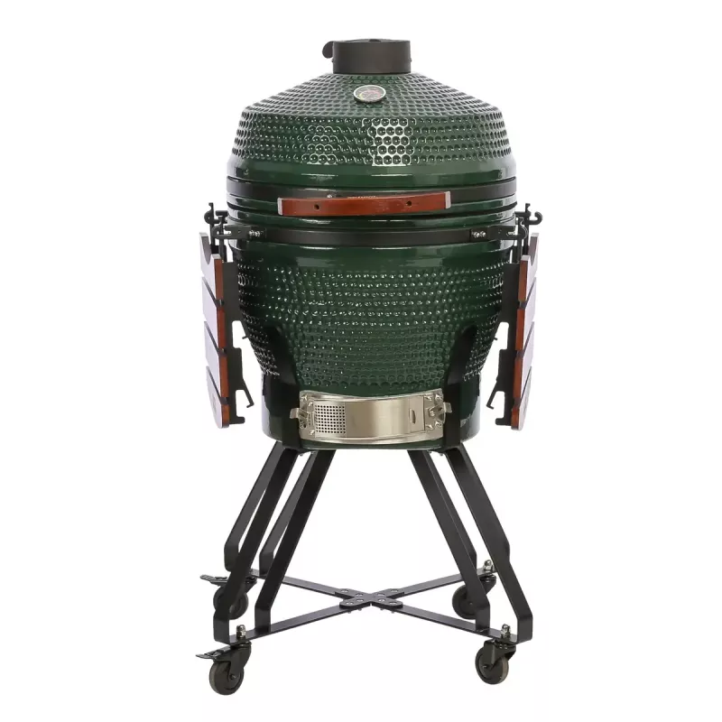 TARGUS Kamado Pro 22 Zoll Grill Größe M (TunaBone) – keramischer Kamado, 22-Zoll-Grillfläche, grün