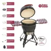 Kamado Pro 22 Zoll Grill TARGUS Größe M Dunkelgrau