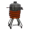 Kamado Pro 22 Zoll Grill TARGUS Größe M Dunkelgrau