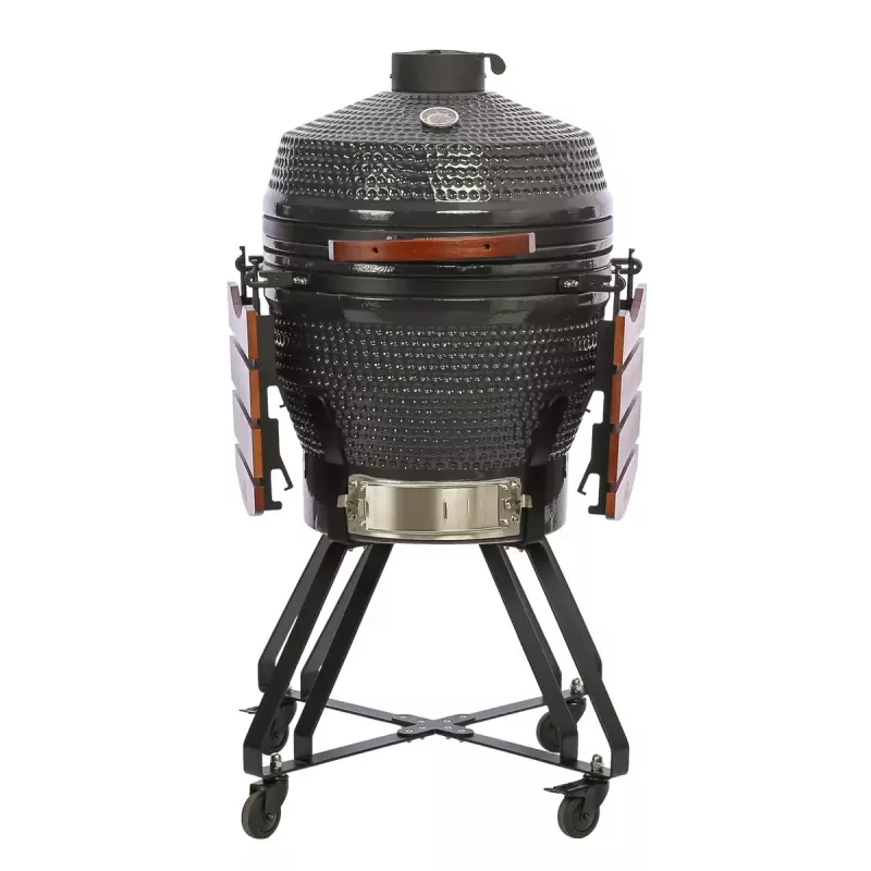 Kamado Pro 22 Zoll Grill TARGUS Größe M Dunkelgrau